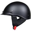 EHKINY Casco Moto Jet Aperto Retrò Omologato ECE, Mezzo Casco Scodella Vintage Leggero 850g Traspirante per Scooter Custom Cruiser Cafe Racer Uomo Donna