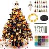 Generic DIY Beaded Christmas Tree Kit,3D Crystal Holiday Craft Set for Adults，#E | Colorful Beads & Ornaments & Angel Topper & Warm Light,3D Sparkling Christmas Tree,Christmas & Halloween Theme Gift for Adult