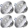 MODOAO modaao Faretto incasso soffitto LED 4 pack Calda luce soffitto LED Faretti a incasso a soffitto a LED Lampade Spot Faretto a incasso Faretti a LED Lampade da pannello LED Illuminazione interna