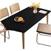 Morbuy Tovaglia Rettangolare con Bordo Elastico, Copritavolo Rettangolare con Elastico Tovaglie Esterno Antimacchia per Giardino, Picnic e Feste (Nero,80x140cm)