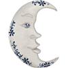 sicilia bedda - LUNA IN CERAMICA SICILIANA DA PARETE - Realizzato e Dipinto a Mano - Dimensione 25x15 Centimetri