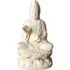 OXFUZZ Quan Yin Buddha seduto su una statua di loto, Guanyin, Kwan Yin, Kuanyin, dea della misericordia