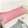 Lkw Ogechi Copricuscino Cuscino Federe Letto 48 x 120 CM, Copricuscini Federe Cuscini Traspirante Impermeabile Senza Cerniera, Copricuscino Protezione per Federa 1 Confezione, Rosa