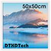 DTXDTech Cornice portafoto quadrata in legno bianco, 50 x 50 cm, montaggio a parete, per poster da 50 x 50 cm, decorazione per camera da letto e soggiorno
