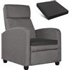PAROLL Cuscino rialzo per poltrone, divano, sedia reclinabile, cuscino in memory foam, cuscino per sedia anziani, adulti, supporto 50 cm x 50 cm x 7,5 cm, grigio scuro