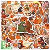 LYLSDSB Adesivi a forma di animali, 50 pezzi, in vinile, con simpatiche scimmie, per quaderni, casco, scrapbooking, per design creativo
