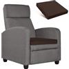 PAROLL Cuscino rialzo per poltrone, divano, sedia reclinabile, cuscino in memory foam, cuscino per sedie anziane e adulti, supporto 50 cm x 50 cm x 7,5 cm, marrone