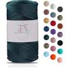 Makromecity Filato per Macramè 2mm x 115m, Poliestere Premium, Filo di Polipropilene per Artigianato, Decorazioni per la Casa, Tovagliette, Borsa a Tracolla, Runner, Cordino per Ciuccio, 20 Colori
