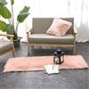 Teppich Wölkchen Tappeto in Pelle D'agnello, Imitazione Della Pelliccia - Soggiorno Camera Da Letto - Tappeto Da Letto Lavabile, Cuscino Di Seduta, Pelliccia Per Sedia, Divano - Rosa - 50x150 cm Rettangolo