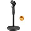 Moukey Supporto Microfono da Tavolo, Moukey Asta Microfono Scrivania con Clip per Microfono, Adattatore 5/8 Maschio a 3/8 Femmina, Compatibile con Blue Yeti Snowball e SM57 SM58 SM86 SM87, MMs-2