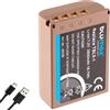Blumax Batteria compatibile con Olympus BLX-1, 2600 mAh, BLX1 con presa di ricarica USB di tipo C, per Olympus OM-1 / OM-1 Mark II/OM-3 & OM System OM-1