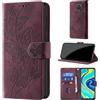 CaseGla Cover per Xiaomi Redmi Note 9S/9 Pro, Borgogna | Blocco RFID, Portafoglio Pelle PU, Flip Libro, Porta Carte, Magnetica Libretto, Antiurto Protezione Completa