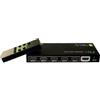 Techly 020713 Switch HDMI 5 in 1 out con Telecomando 4K UHD 3D Nero