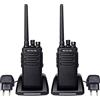 Retevis RT81 Walkie Talkie DMR, Ricetrasmittente Analogico Digitale IP67 | 2200mAh, 32 Canali, VOX Impermeabile, per Settore Industriale, Nero, 2 Pezzi