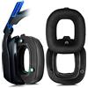 XBERSTAR Cuscinetti di ricambio per cuffie Astro A50 GEN3, accessori A50, cuscinetti per le orecchie, cuscinetti in pelle e flanella