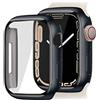 OcioDual Custodia Protettiva Compatibile con Apple Watch Series 8/7 45mm I Ultra Sottile a Protezione Completa, Resistente ai Graffi e Alle Cadute-Nero
