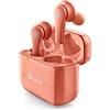 NGS ARTICA BLOOM CORAL - Auricolari senza fili, compatibili con TWS e Bluetooth fino a 24 ore, comandi touch, USB Type-C, base di ricarica, Corallo
