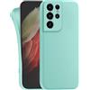 MyGadget Cover per Samsung Galaxy S21 Ultra - Custodia Protettiva in Silicone Morbido - Case TPU Flessibile - Ultra Protezione Antiurto & Antiscivolo Verde Menta