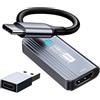 Papeaso scheda acquisizione video Papeaso, scheda di acquisizione da HDMI a USB C 3.0, acquisizione video 1080P 60FPS, per streaming, insegnamento, giochi, videoconferenze o trasmissione in diretta