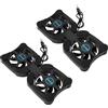 OTOTEC 2 Pezzi Tappetino di Raffreddamento per Laptop Mini Ventola Doppia Ventola di Raffreddamento USB per Laptop da 7-15 Pollici 19x8,7 cm/32,5x13 cm Lunghezza della Linea 37 cm