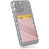 MyGadget Portafoglio per Smartphone X 1 Tasca & Finger Holder - Protezione RFID e NFC - Porta Carte di Credito Cuffie o Soldi - Wallet per Cellulare da incollare - Nero