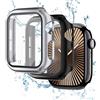 Generic Custodia per Apple Watch Protezione Schermo 44mm 40mm 46mm 42mm 41mm 45mm 38mm Serie 11 10 9 8 7 6 5 4 3 SE/2ª Generazione, PC Hard Face Cover Vetro Temperato+Paraurti per iWatch Serie 10 46mm 42mm