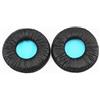 Generic Cuscinetti auricolari di ricambio compatibili con cuffie Sony MDR-V55, cuscinetti auricolari in pelle rana, nero e blu