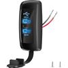 Gibbab 3 Porte Presa USB 12V 56W per RV, Type-C PD3.0, Doppia USB-A QC3.0 | Ricarica rapida 36W Type-C e doppia 18W, coperchio antipolvere, installazione a pannello facile
