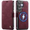 KZB Cover Libro per Samsung Galaxy S26 Ultra Compatibile con MagSafe, Rosso | Protezione RFID, 3 Slot Carte, Pelle PU Premium, Chiusura Magnetica, Antiurto Portafoglio Custodia per Samsung S26 Ultra