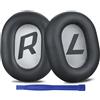 SOULWIT Cuscinetti Auricolari Di Ricambio per Plantronics BackBeat Pro 2, Voyager 8200 UC Cuffie Memory Foam con Isolamento Acustico, Pelle Proteica più Morbida (Grigio Scuro)