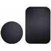 Generic Piastra metallica universale per auto, con adesivo (compatibile con supporti magnetici), 1 rettangolare e 1 rotonda, confezione da 2, colore: nero