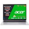 Acer Aspire Go 16 Notebook, Intel Core i9-13900H, RAM 16GB DDR5 6400MHz, SSD 512 GB NVMe, Display 16 WUXGA IPS 120Hz 16:10, USB-C, HDMI 2.1, Wi-Fi 6, Tastiera Retroilluminata, Windows 11 Home