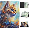 Vaitasy Custodia per Samsung Galaxy Tab A11+ Plus/ A9+ Plus | Ultra-sottlie Folio Cover con Auto Sonno/Sveglia Custodia per Galaxy Tab A11+ 2025 - Farfalla e gatto