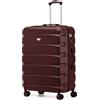 Flight Knight Valigia Media Leggera ABS Rigido 4 Ruote Approvata per oltre 100 Compagnie easyJet British Airways Ryanair Jet2 Emirates Bagaglio da Stiva Grande 25 Pollici