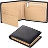 SENDEFN Portafoglio Uomo Vera Pelle, Portafoglio bi-Fold Uomo Portamonete, Blocco RFID Portafoglio per Uomo Con 15 Porta Carte di Credito