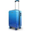 Blade Set di 3 valigie espandibili - Valigia rigida trolley - Valigia leggera in ABS + PC con serratura TSA - 4 ruote rotanti - Set di 3 valigie da viaggio, Blu, M (Handgepäck), valigetta