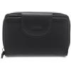 Giudi ® - Portafoglio Donna in pelle vacchetta, vera pelle, porta carte, porta monete, Made in Italy (Nero) - 6995/GD-03