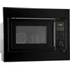 Bomann Forno a microonde da incasso Bomann con grill e convezione, 60 cm, Microonde 900 W, Grill 1100 W, Convezione 2500 W, Include griglia e piatto girevole, Microonde da incasso 25 l, MWG 2216 H EB Nero