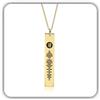 Handmade Collana personalizzabile in gioiello forma a barra formato verticale | Personalizza questa collana con un dettaglio personale; un gioiello curato e versatile per lo stile quotidiano.