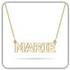 Handmade Collana con nome in argento sterling profilo sottile | Personalizza questa collana con un nome; un gioiello curato e versatile per lo stile quotidiano.
