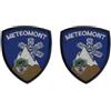 Handmade 2 Patch Scudetto Omerale Meteomont alpini high visibility