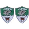 Handmade 2 Patch Scudetto Omerale Comando truppe alpine high visibility a strappo
