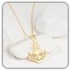 Handmade Collana con dettaglio personalizzato in argento 925, motivo ancora | Personalizza questa collana con un dettaglio personalizzato; un accessorio versatile dallo stile curato.