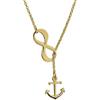 Handmade Collana personalizzabile in argento sterling motivo ancora motivo infinito | Personalizza questa collana con un dettaglio personale; un gioiello curato e versatile per lo stile quotidiano.