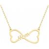 Handmade Collana con nome in argento sterling, motivo infinito, motivo cuore | Personalizza questa collana con un nome; un accessorio versatile dallo stile curato.