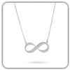Handmade Collana personalizzabile in argento sterling motivo infinito, fine | Personalizza questa collana con un dettaglio personale; un gioiello curato e versatile per lo stile quotidiano.
