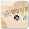 Handmade Orecchini con ritratto animale, profilo orecchie | Personalizza questi orecchini con un ritratto animale; un accessorio versatile dallo stile curato.