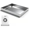 XGQXZWC Bacinella di Scarico in Acciaio Inox 304 Vaschetta di Scarico per Lavatrice | Vassoio per Vasi di Piante, Vassoio Metallico Multiuso con Bordi Rialzati, Resistente alla Ruggine(80x60x5cm/31x24x2in)