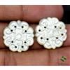 sbi gems 15,65 Cts Naturale Madreperla Intagliata A Mano Paio 17x17 Mm Gemme Sciolte