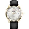 Swiss Military by Chrono SM34116.06 - Orologio da polso da uomo, al quarzo, con cinturino in pelle, analogico, da uomo, giorno e data, oro